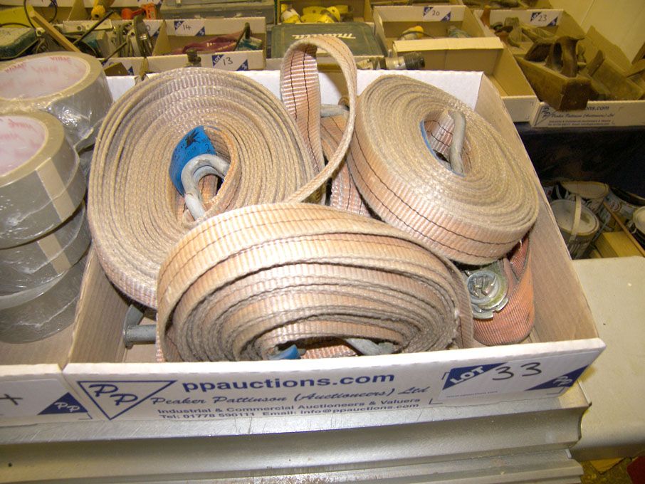 Qty 2 tonne ratchet straps