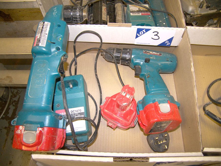Makita 6227D 12v battery drill, Makita DA312D righ...