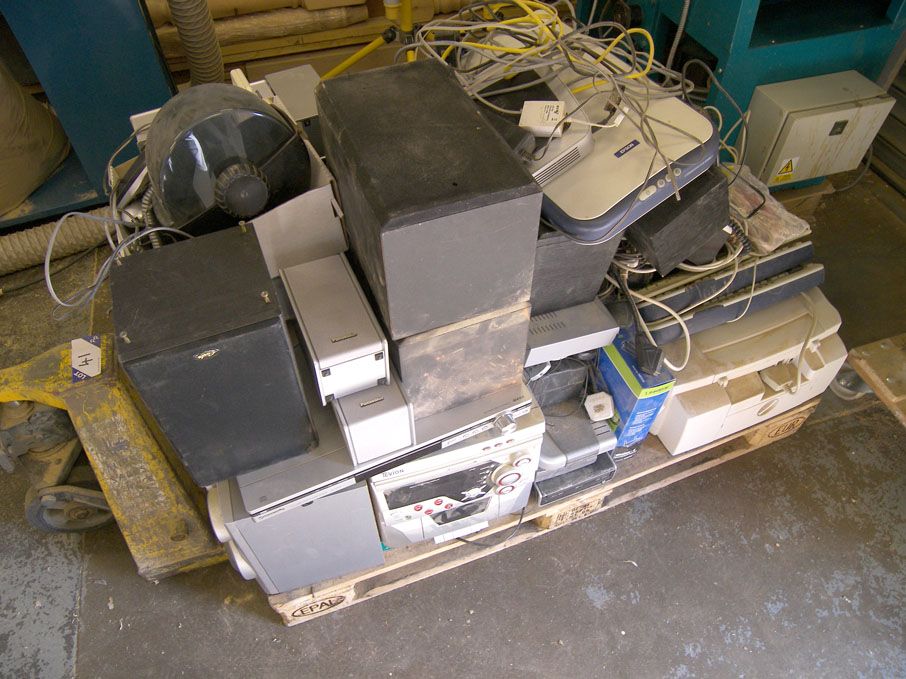 Qty electrical equipment inc: Panasonic SAHT500 DV...