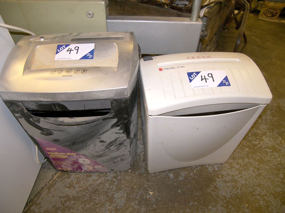 Rexel V-15s paper shredder & Staples SPL-Q102BUK p...
