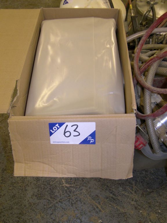Qty 1219x762mm clear poly bags (unused)
