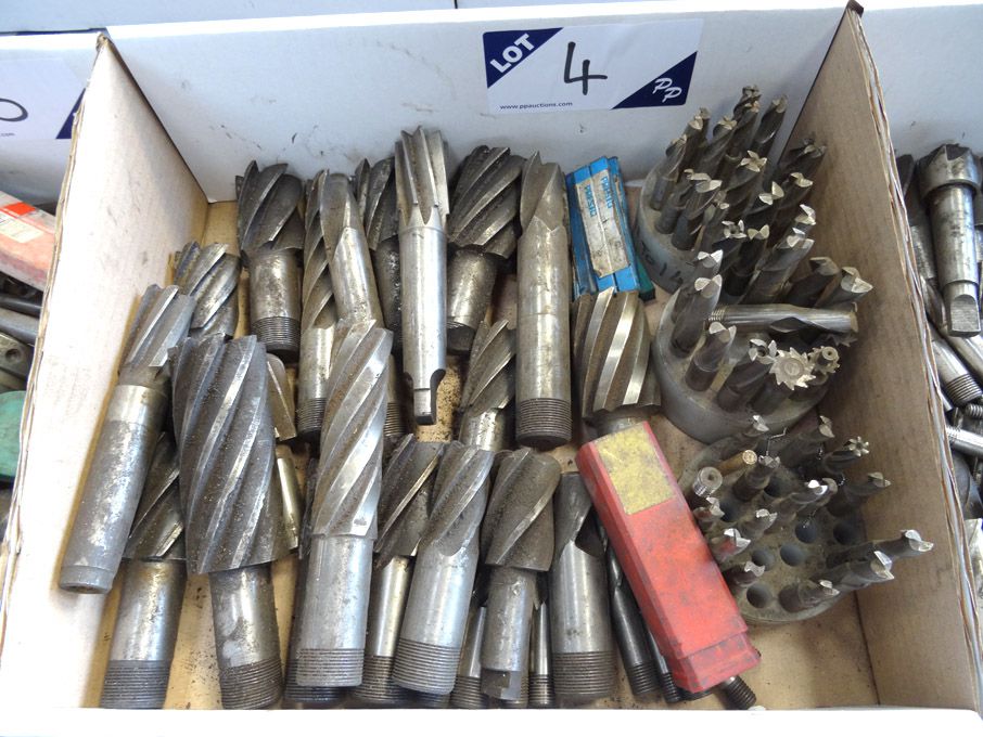 Qty HSS end mills, slot drills to 2" approx