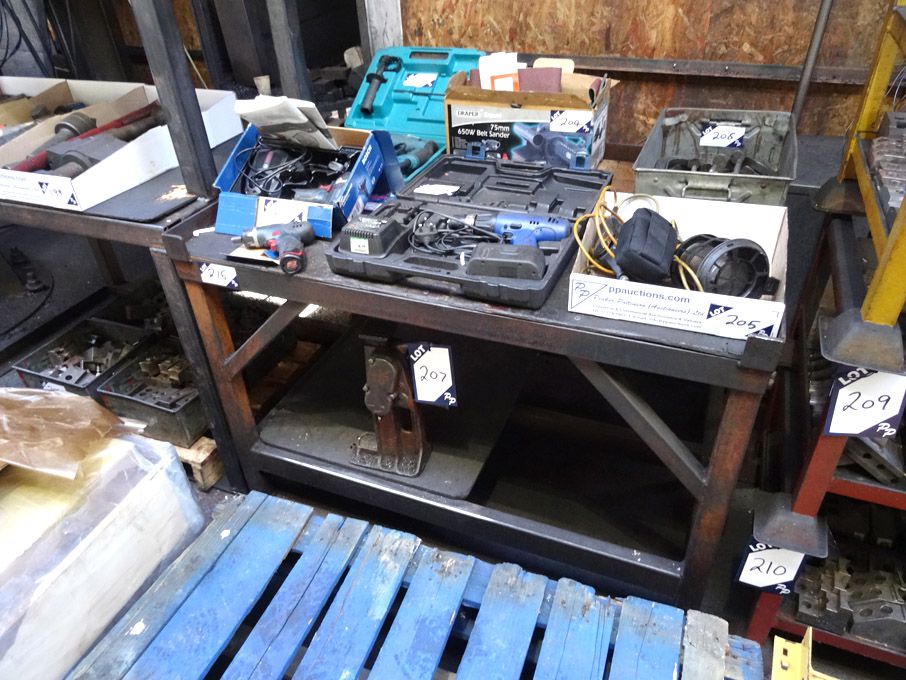 1250x850mm heavy duty workbench & heavy duty 3 she...