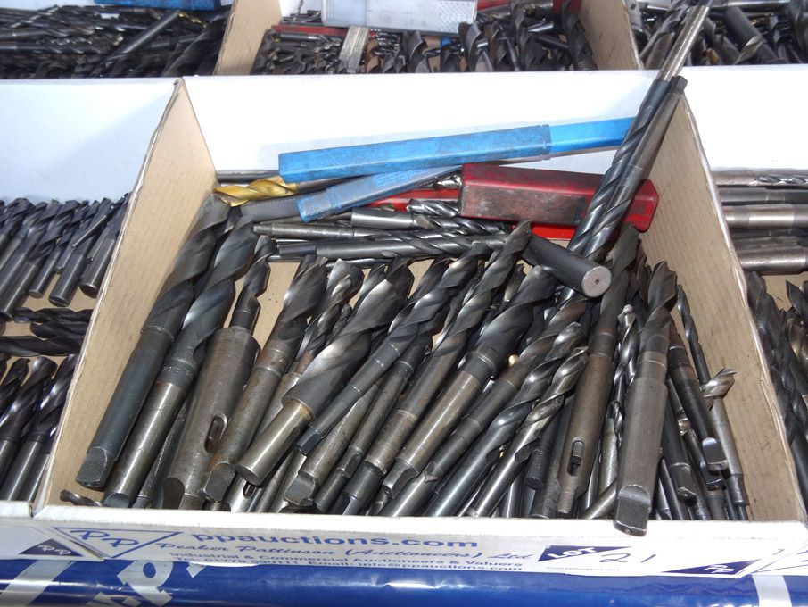 Qty HSS straight & taper shank drills to 24.5mm ap...