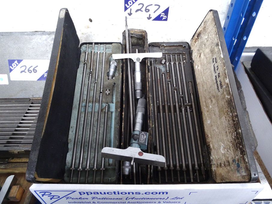 2x Moore & Wright depth gauges & similar gauge in...