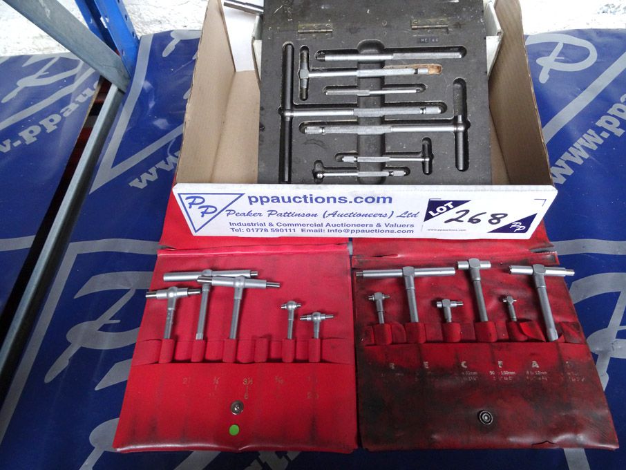 Moore & Wright telescopic gauges in box, Kennedy 8...