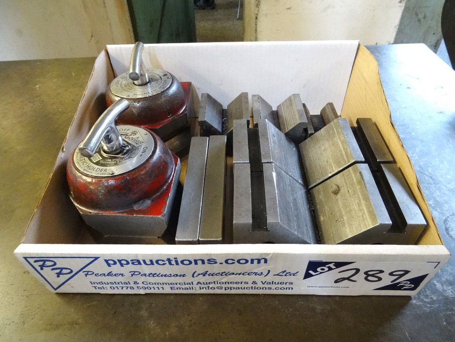 2x Eclipse 925 magnetic holders, Qty Vee blocks &...