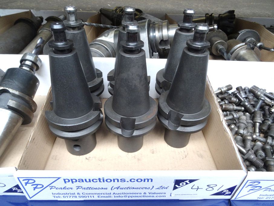 6x BT50 tool holders