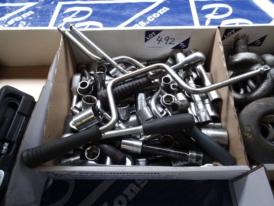 Qty various size sockets & ratchets