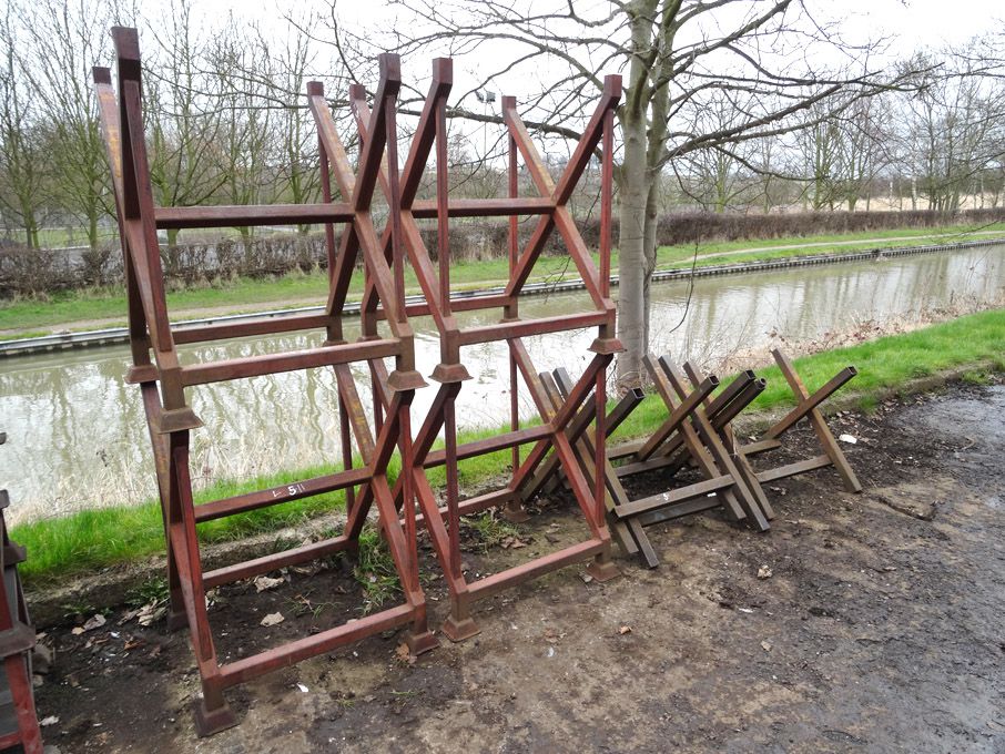 6x various metal bar racks