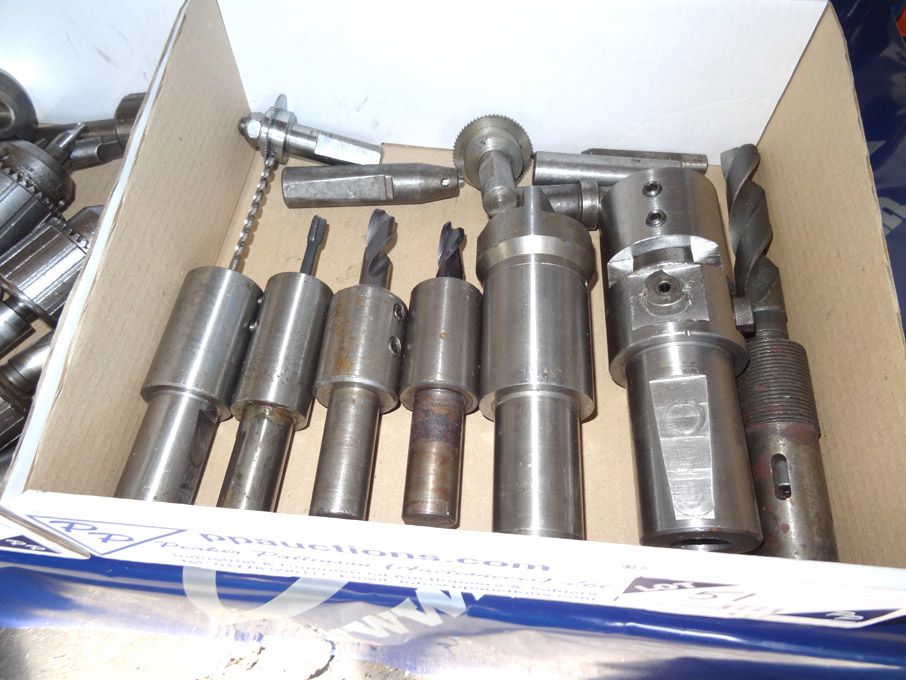 Qty various straight shank tool holders