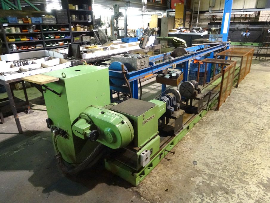 Schenk balancing machine, 4500mm long bed (dismant...