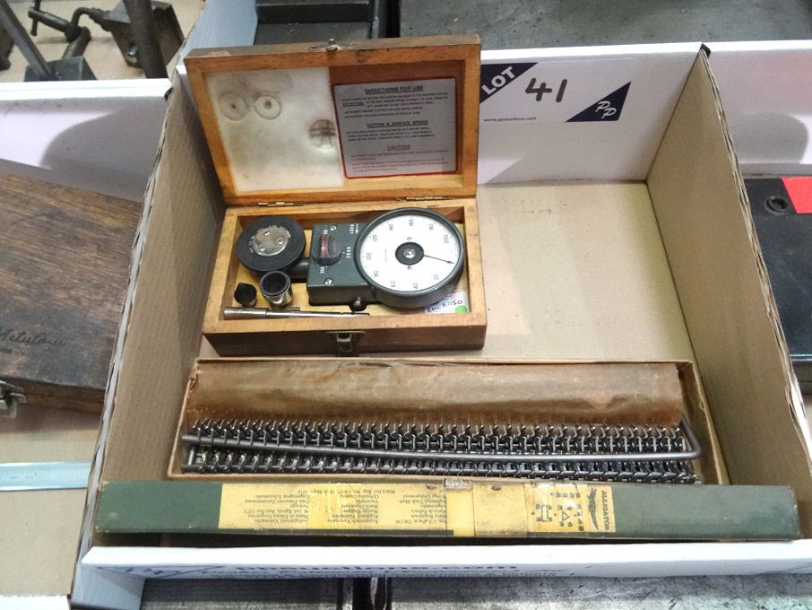 Alligator 25-D steel belt lacing, Venture dial gau...