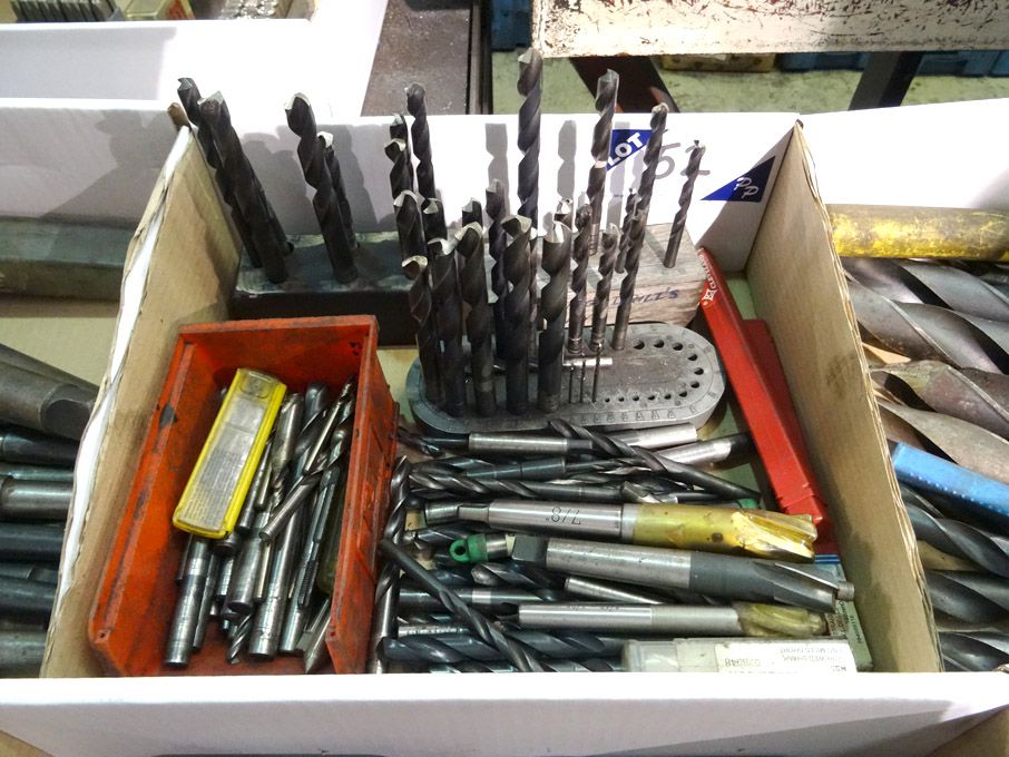 Qty various HSS straight shank drills to 1/2" appr...