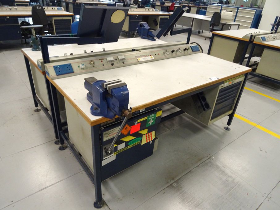 2x Nortek 2000x850mm workbenches with built in cup...