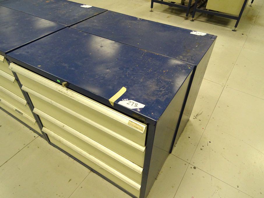 2x Welconstruct 4 drawer storage cabinet