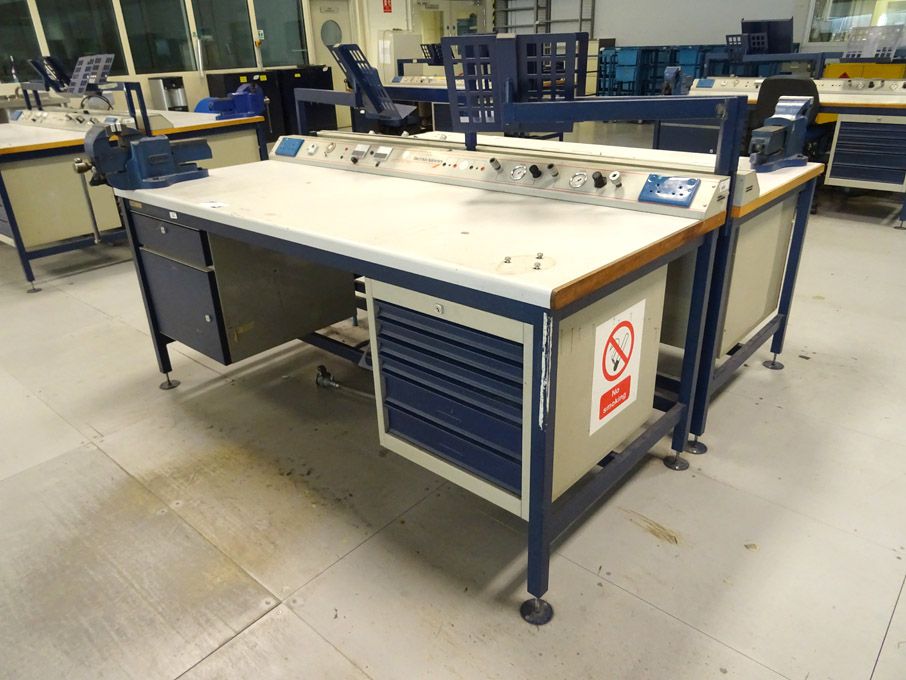 2x Nortek 2000x850mm workbenches with built in cup...
