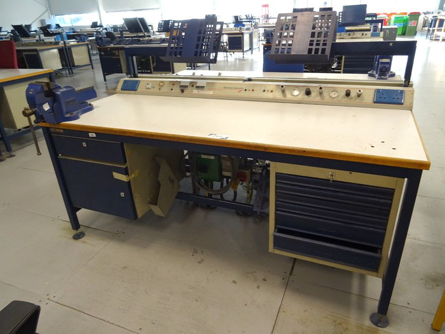 2x Nortek 2000x850mm workbenches with built in cup...