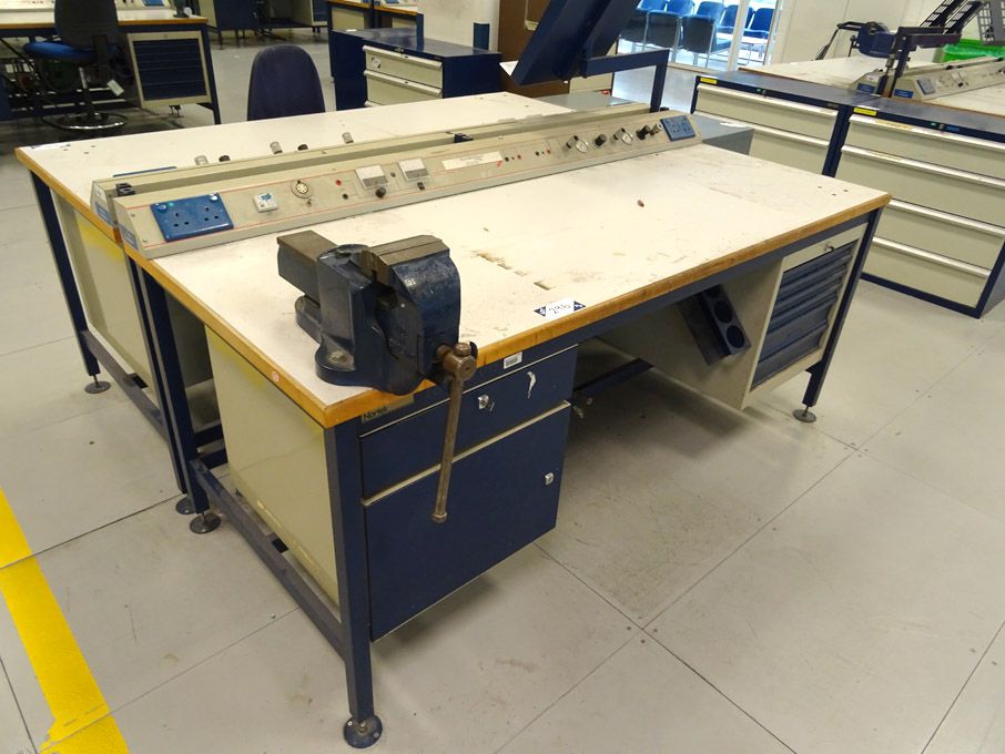 2x Nortek 2000x850mm workbenches with built in cup...