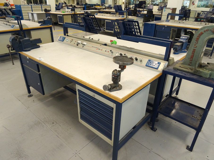 2x Nortek 2000x850mm workbenches with built in cup...