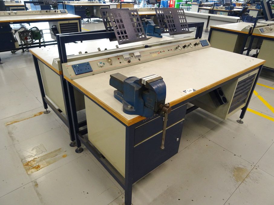 2x Nortek 2000x850mm workbenches with built in cup...