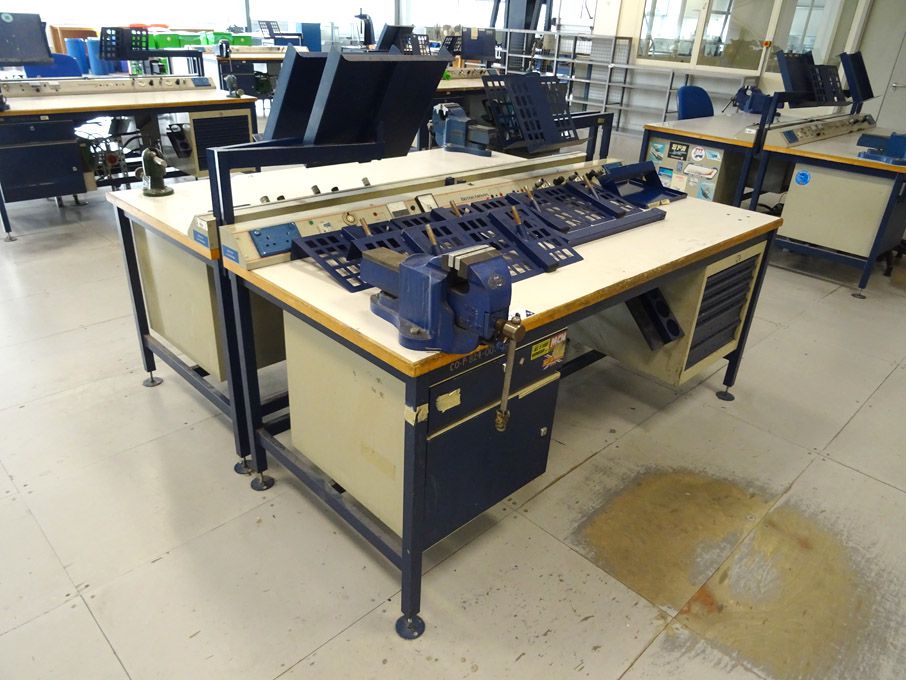 2x Nortek 2000x850mm workbenches with built in cup...