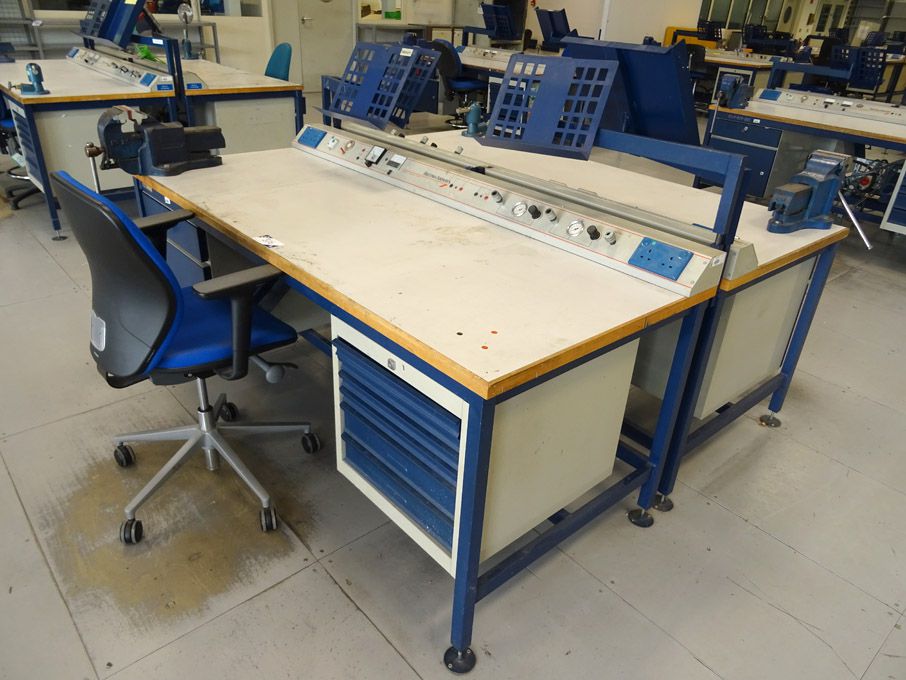 2x Nortek 2000x850mm workbenches with built in cup...