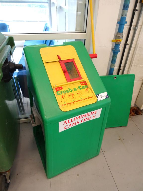 The Crush-a-Can aluminium can crusher