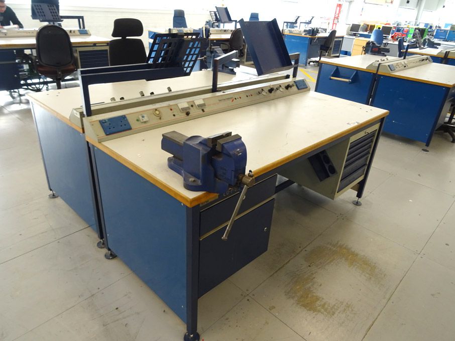 2x Nortek 2000x850mm workbenches with built in cup...