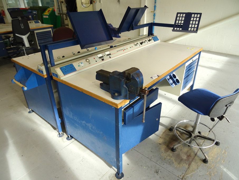 2x Nortek 2000x850mm workbenches with built in cup...