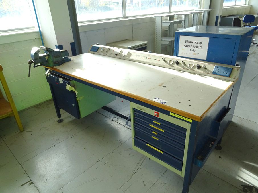 Nortek 2000x850mm workbench with built in cupboard...
