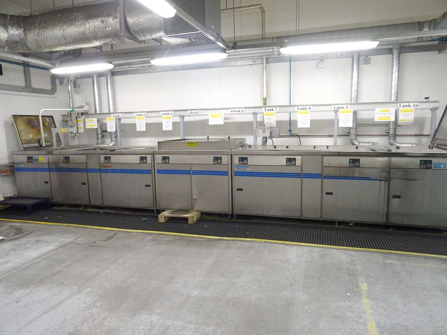 Turbex V31 W range 10 tank chemical cleaning line,...