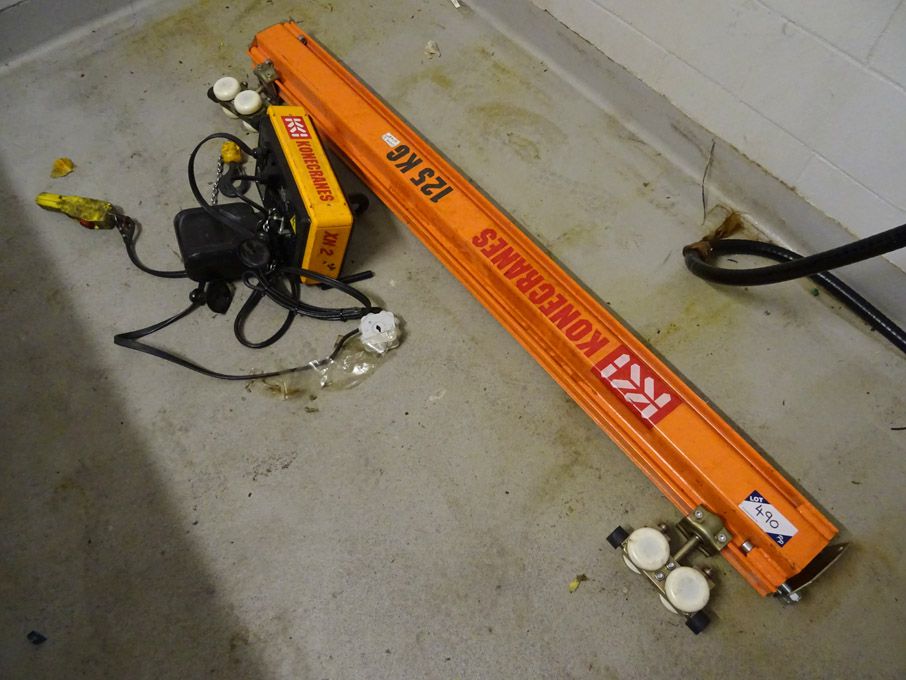 Konecrane 6ft single girder with Konecrane 125kg e...