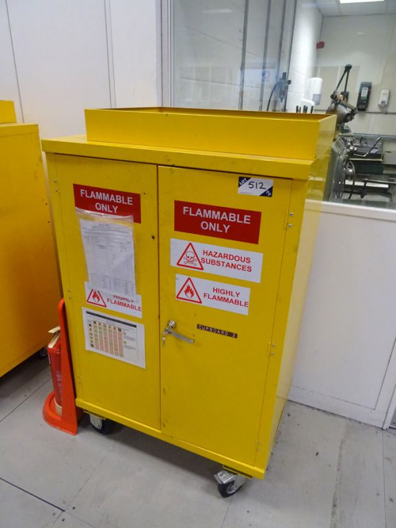 36x24x48" mobile flammable liquid storage cabinet