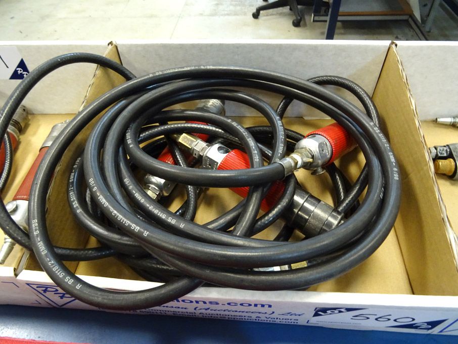 3x Desoutter pneumatic drills, engraver