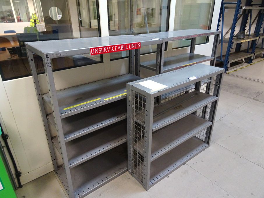 3 bays light duty boltless storage racking, multis...