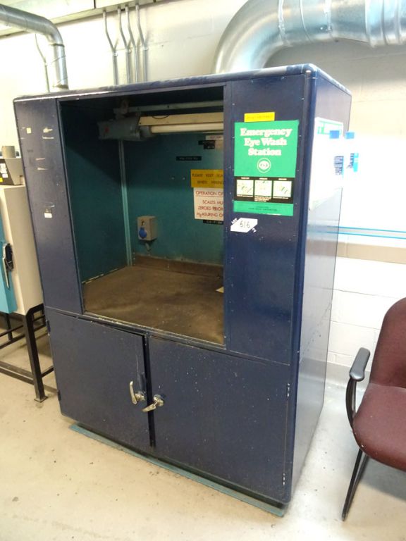 Flameproof mixing station, built in cupboard