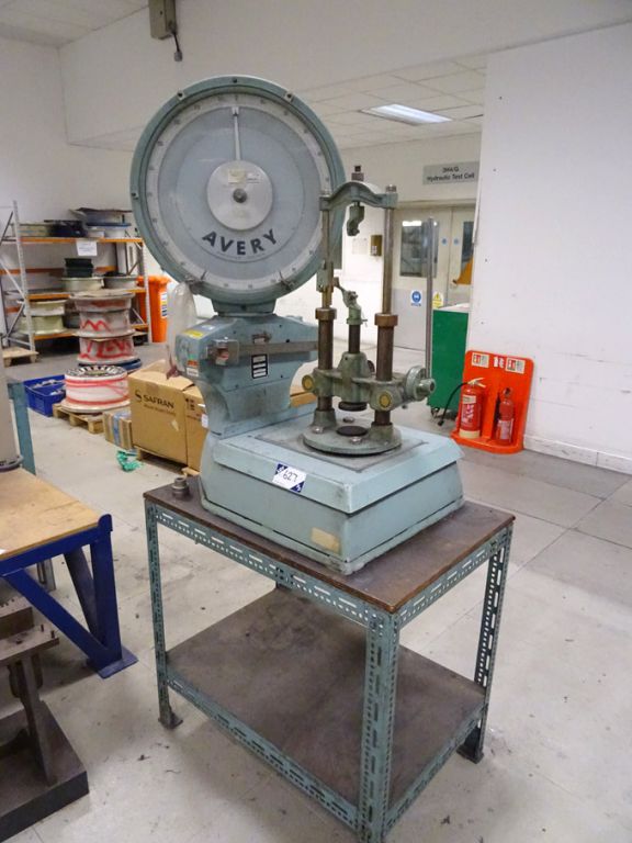 Avery 220lb capacity spring testing machine on sta...