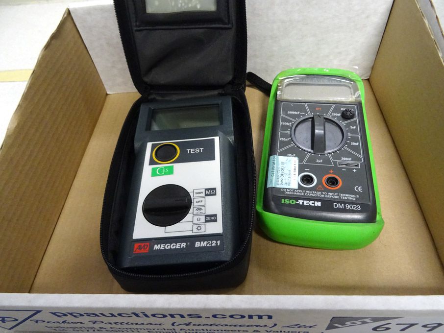 Iso-Tech DM9023 capacitance meter, Avo Megger BM22...