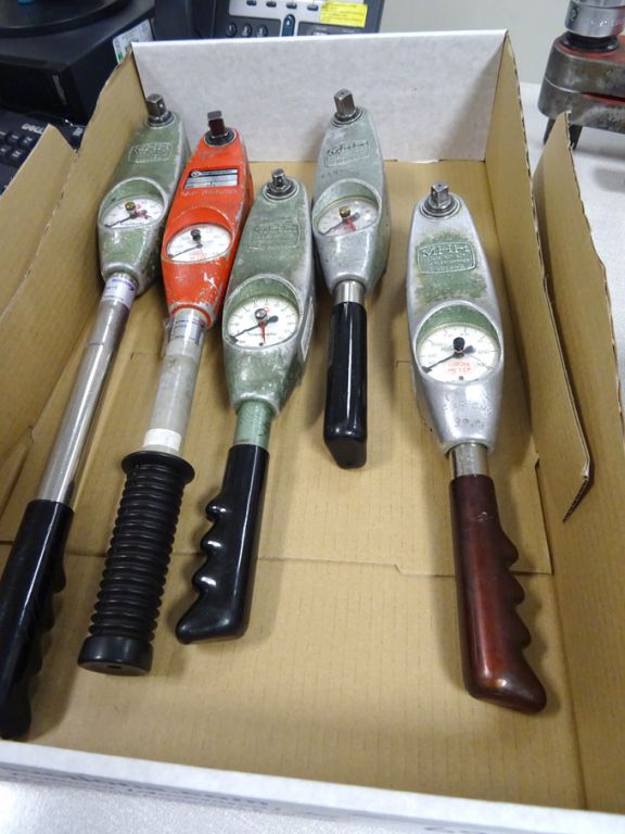 5x various Torqueleader dial measuring torque wren...