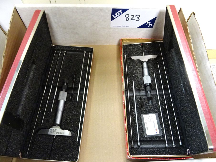 2x Starret depth gauges / micrometers