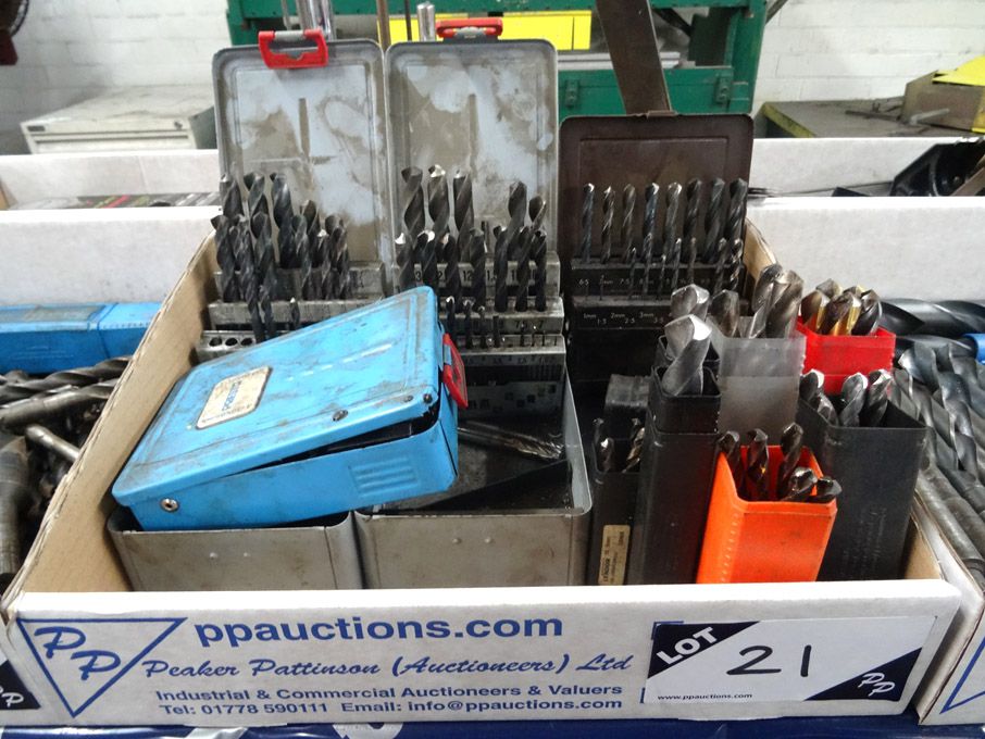 Qty various HSS straight shank drills to 16mm appr...