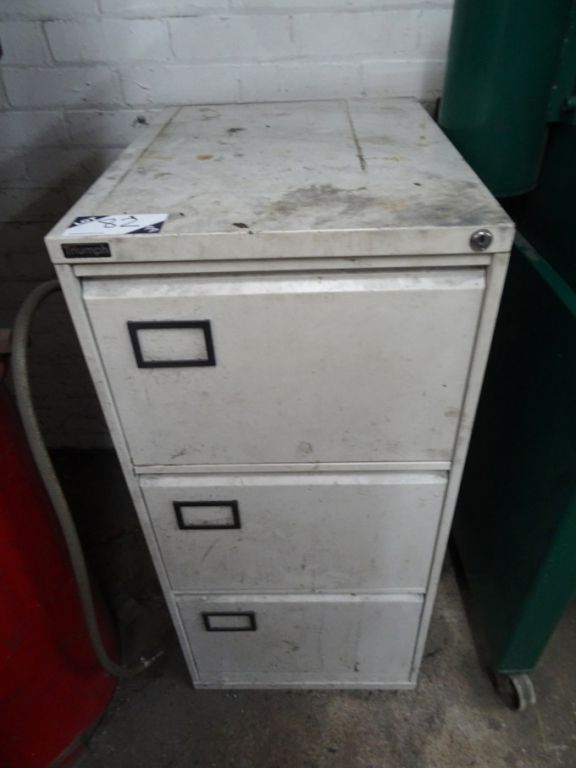 Triumph 3 drawer storage cupboard inc: Qty various...