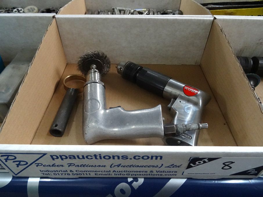 2x Kobe angle pneumatic drills, 13mm capacity chuc...