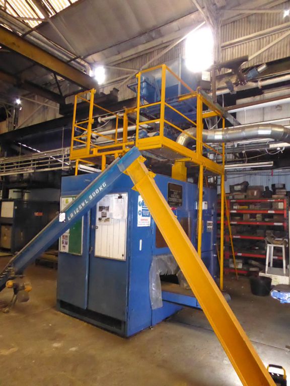 Eurocor 2515 coldbox core belter with hopper & sie...