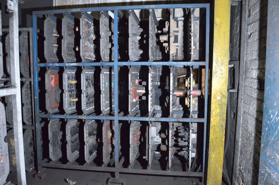 Core plate storage rack, 2170x650x2200mm high with...
