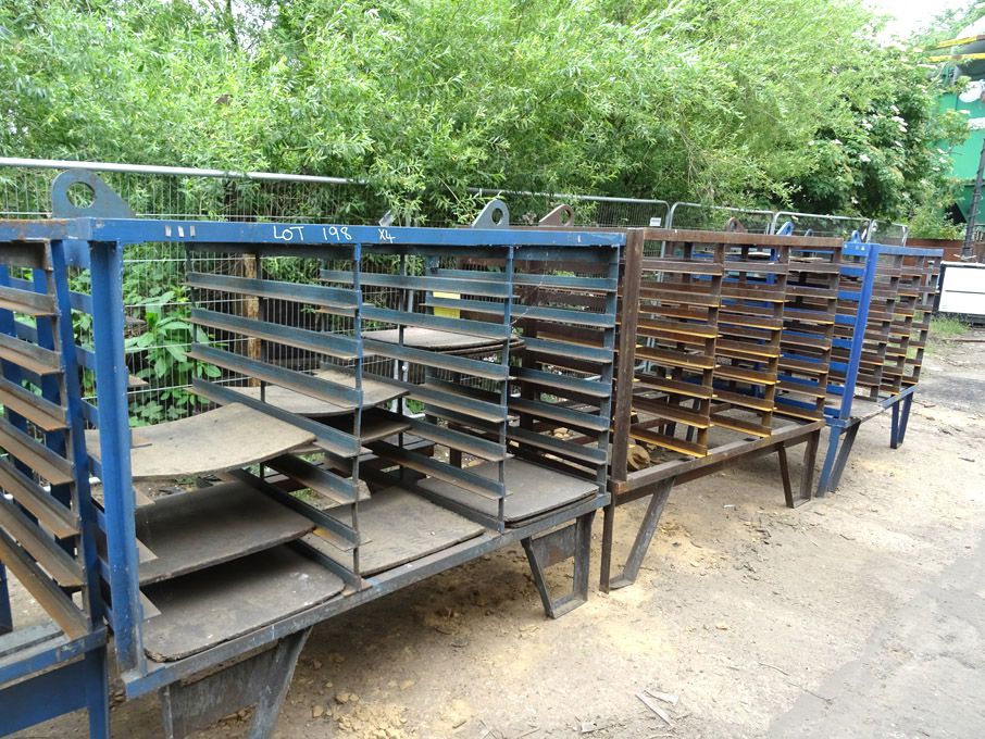 4x slingable metal cooling racks, 1940x1270x1680mm...
