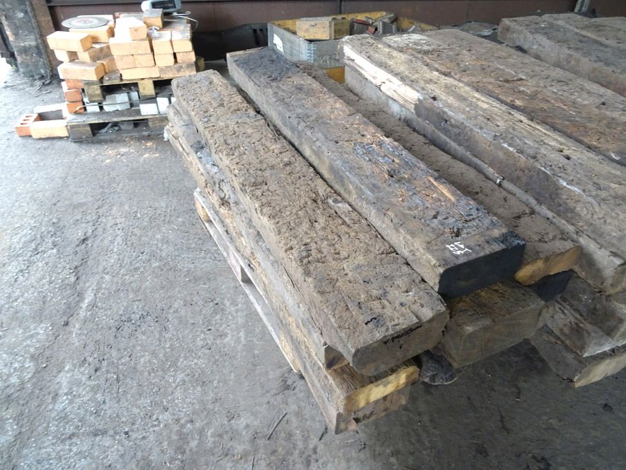 13x wooden sleepers, 6ft x 10" on pallet