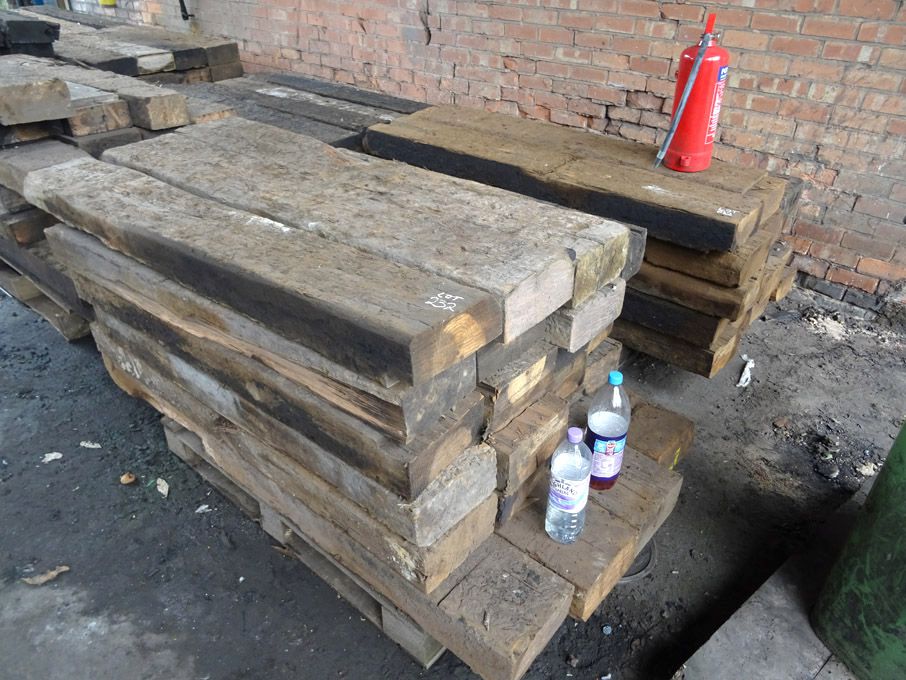 40x wooden sleepers to 5ft x 10" on 2 pallets