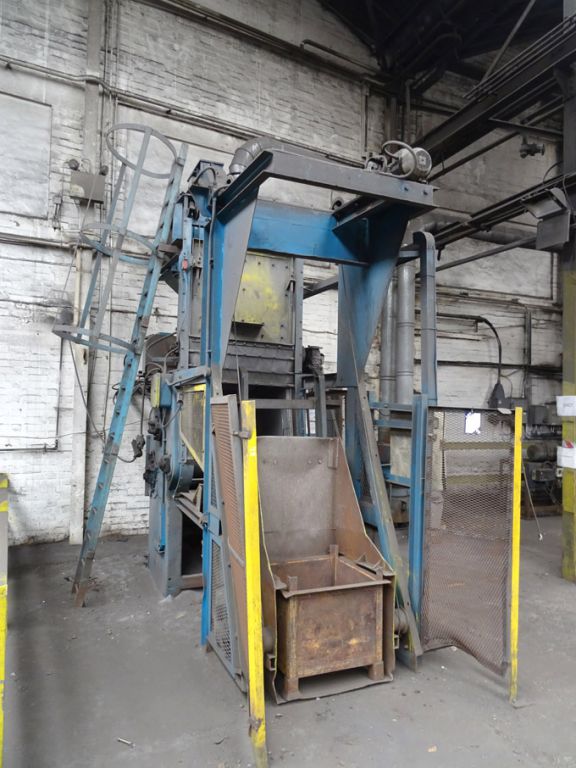 Pangborn 6GN rotary tumble blast, 1000mm wide x 70...